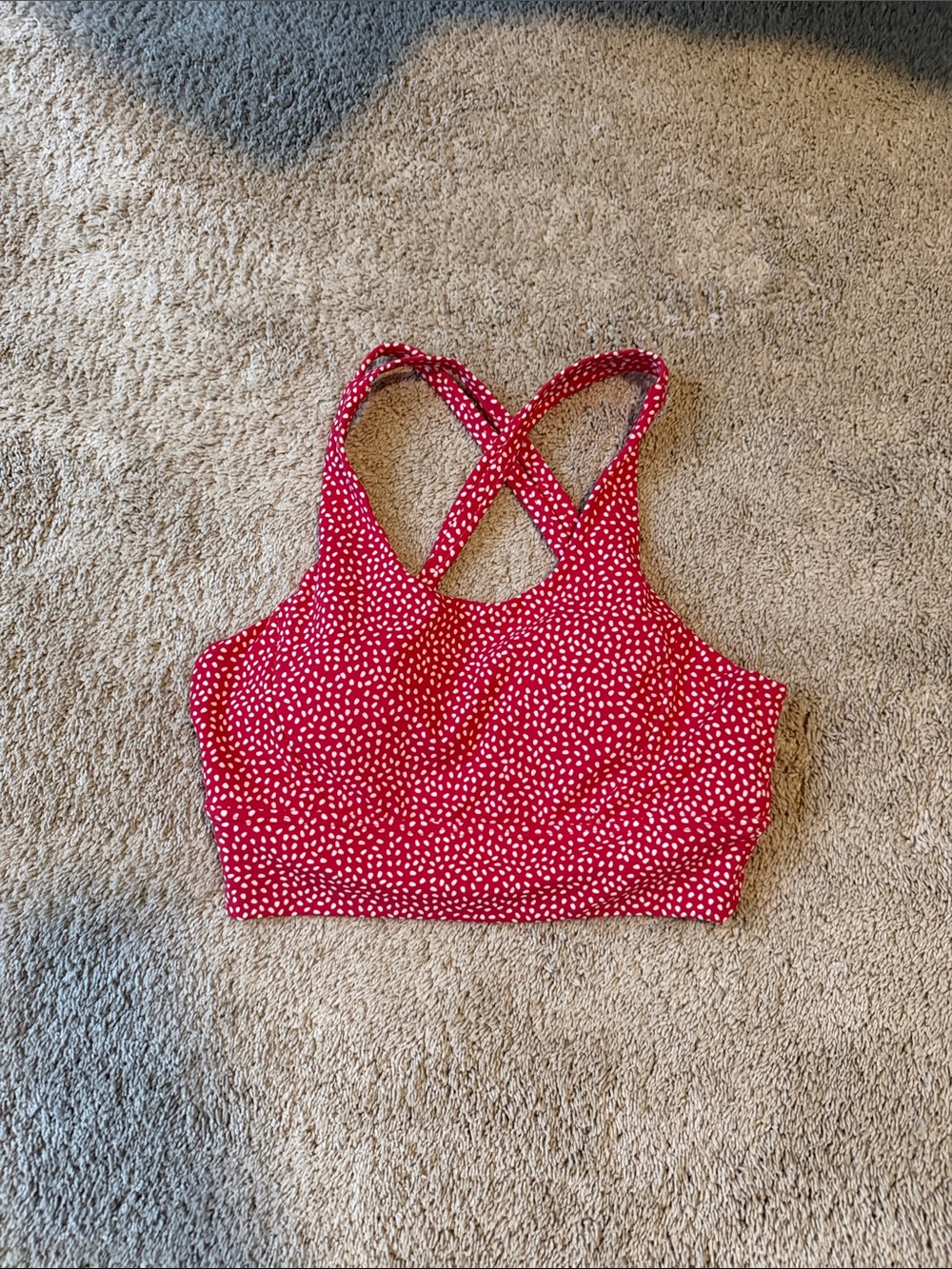 Buffbunny Collection Rosa Sports Bra in a salsa red
